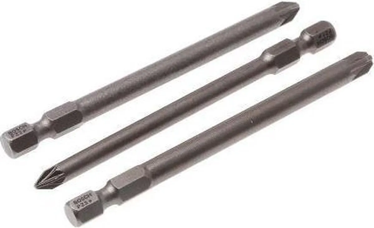 Bosch 3-delige Extra Hard Bitset 89mm - 3 Stuks