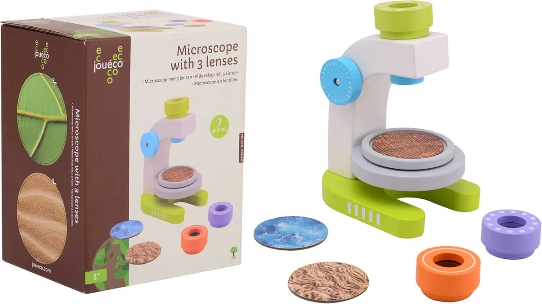 Johntoy Houten Microscoop 80149 - Educatief Speelgoed