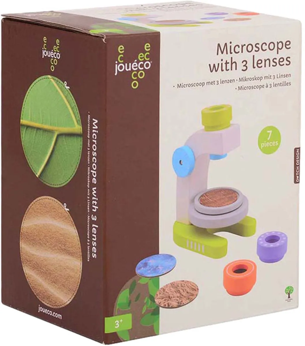 Johntoy Houten Microscoop 80149 - Educatief Speelgoed