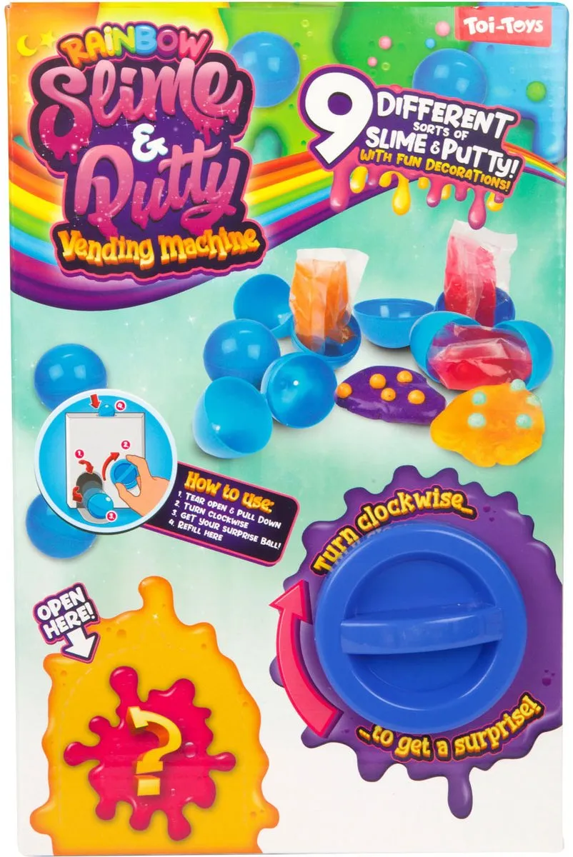 Toi-Toys Rainbow Slime & Putty Automaat