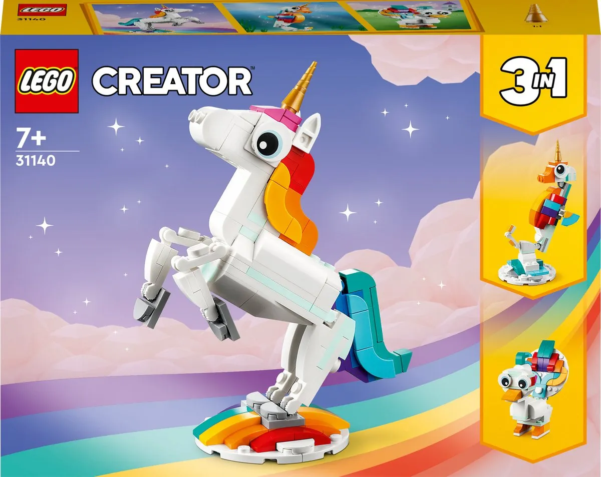 LEGO Creator 3in1 Magische Eenhoorn 31140 - Meerkleurig