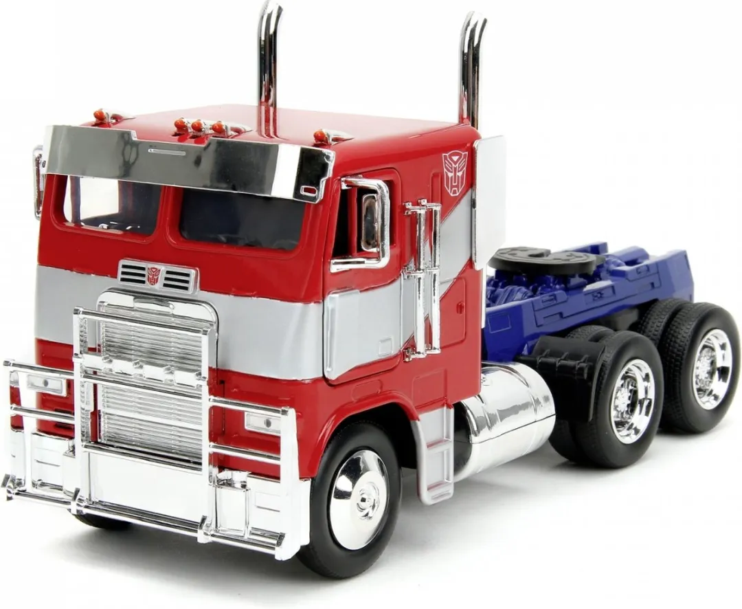 Jada Toys Transformers Diecast Model 1/24 Big Rig T7 Optimus Prime Vehicles