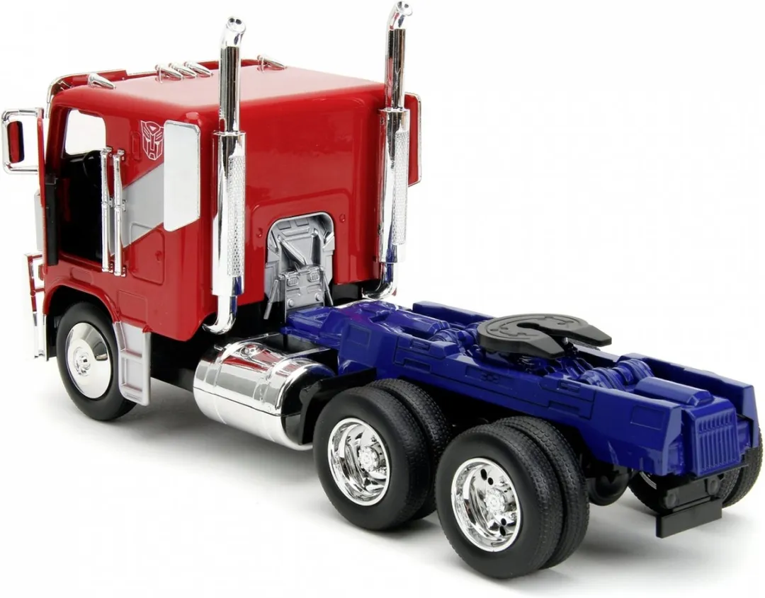 Jada Toys Transformers Diecast Model 1/24 Big Rig T7 Optimus Prime Vehicles