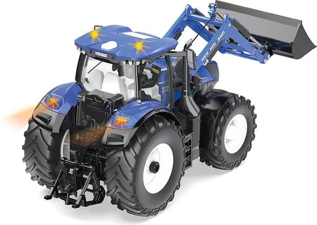 SIKU 6797 New Holland Tractor Blauw - 1:32 - 3x Accu's