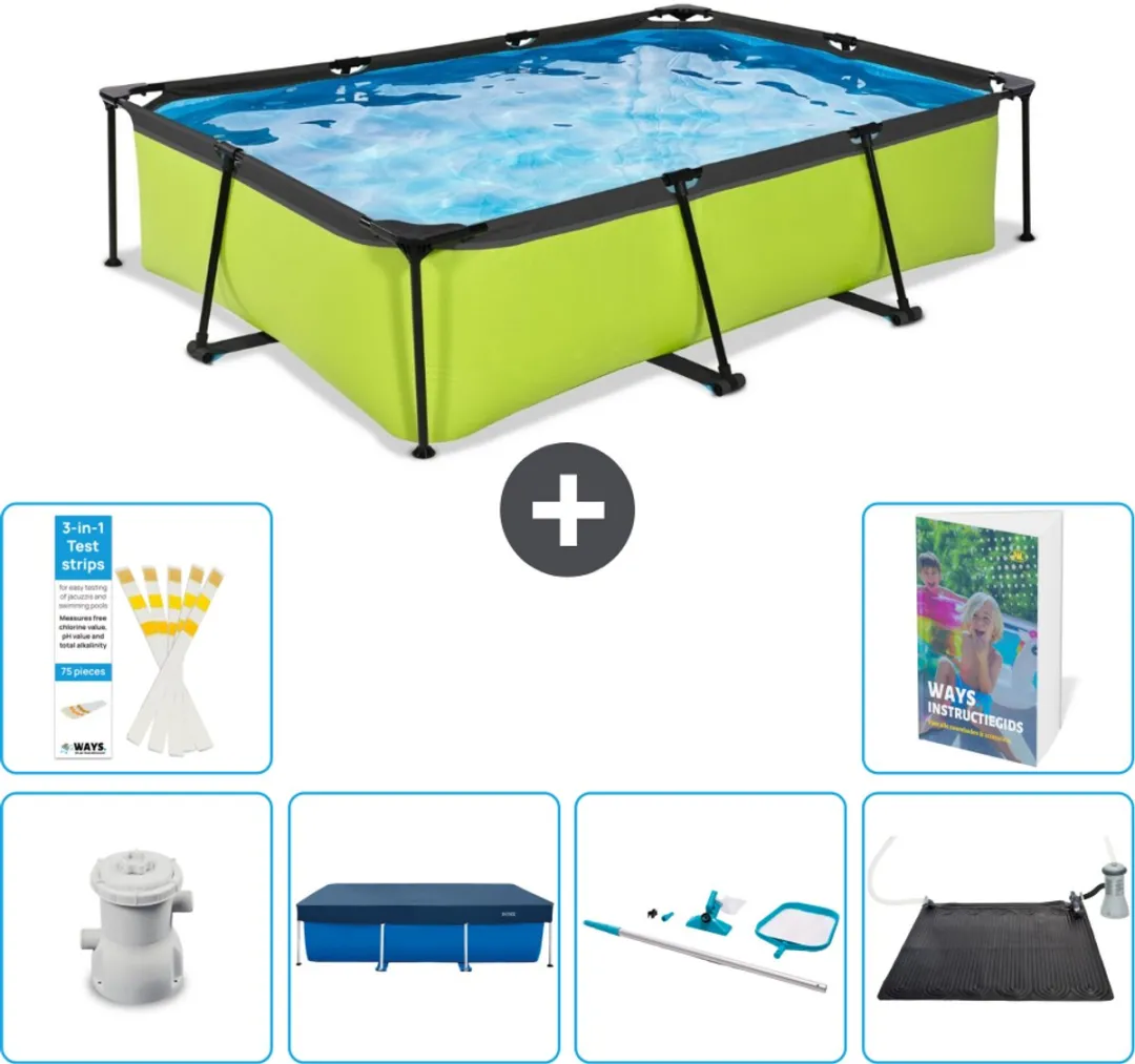 EXIT Toys Lime Frame Zwembad 300x200x65cm