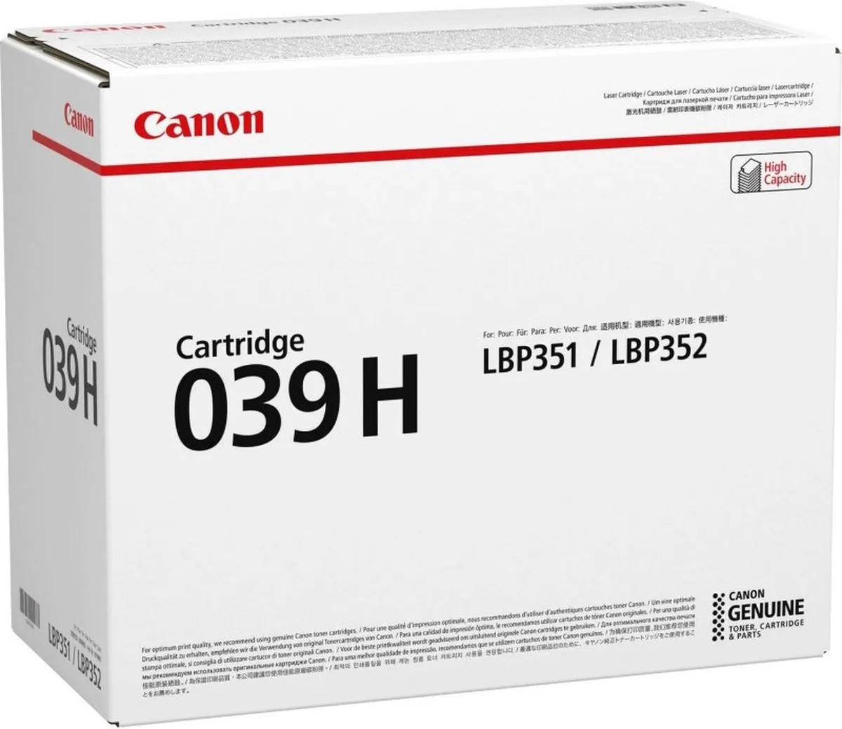 Canon 0288C001 Toner Zwart - 25.000 pagina's