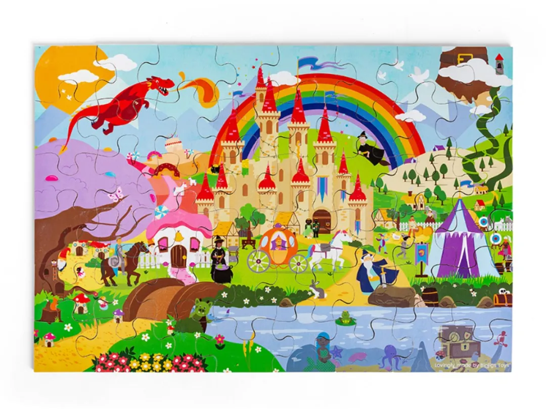 BIGJIGS Fantasie Vloerpuzzel 1000 Stuks - Multicolor