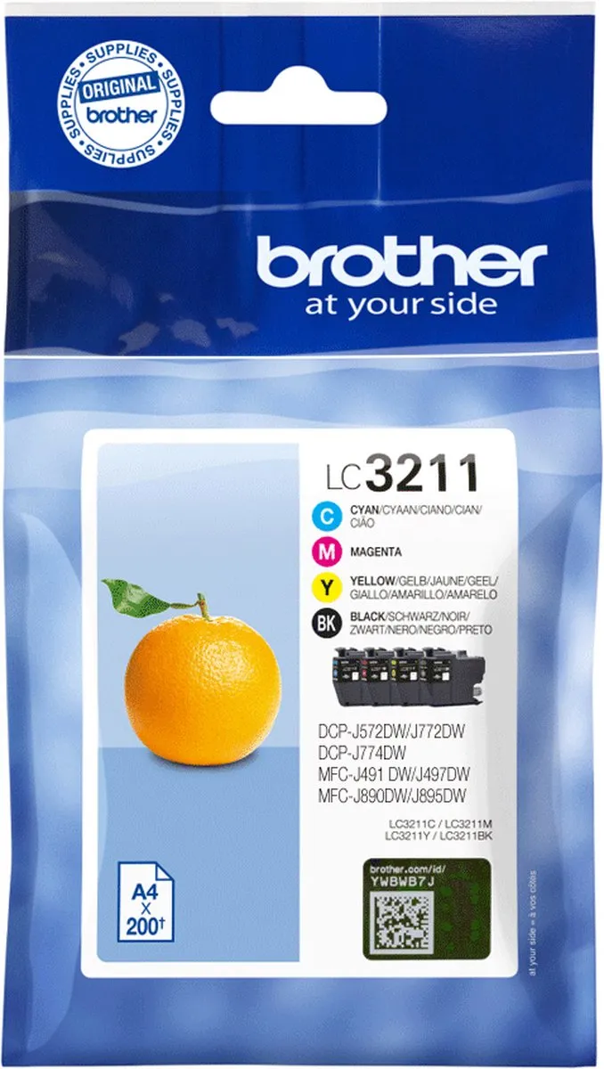 Brother LC-3211VALDR Inktcartridge - 200 Pagina's - Zwart