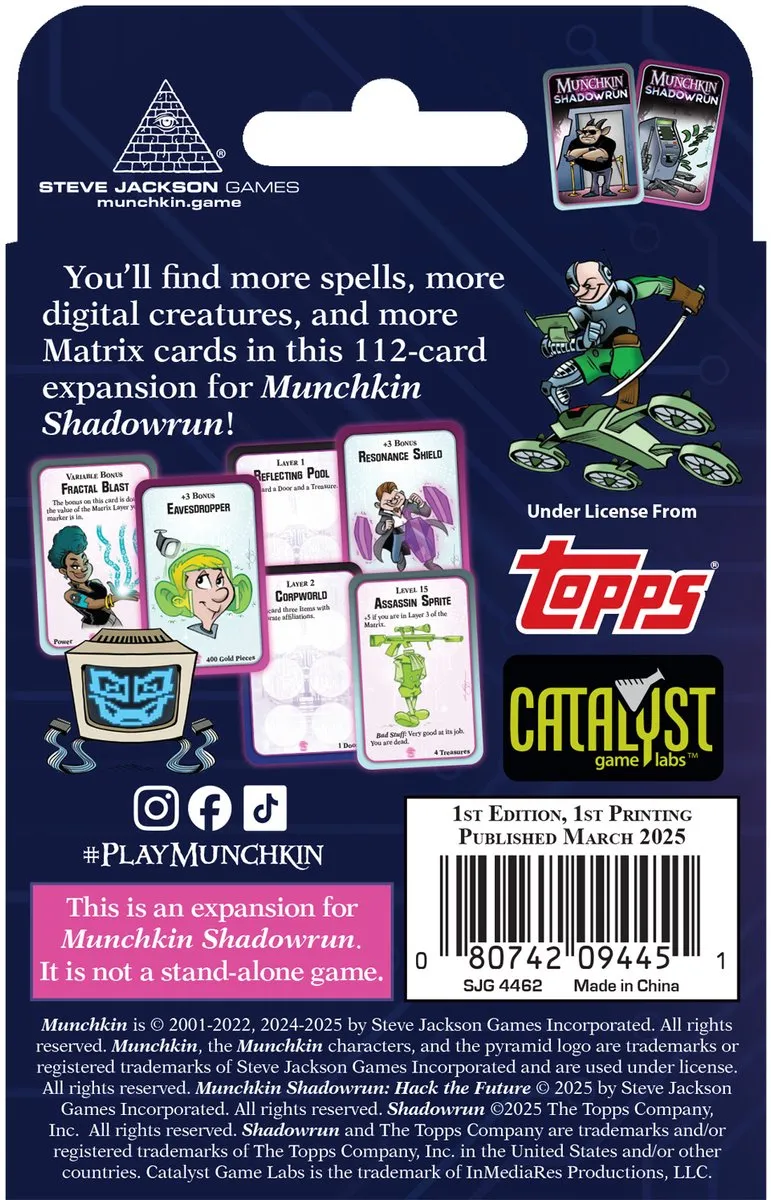 Munchkin: Shadowrun - Hack The Future - Uitbreiding - Kaartspel - Engels