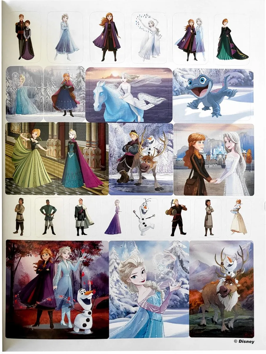 Disney Frozen Kleurboek Anna & Elsa - 125 Platen - Paars/Blauw
