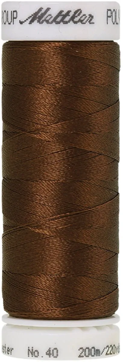 Amann Mettler Polysheen Borduurgaren 200m - Bruin