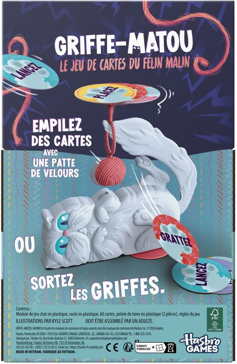 Hasbro Griffe Matou Kaartspel G2954FA00 - 3-8 Spelers
