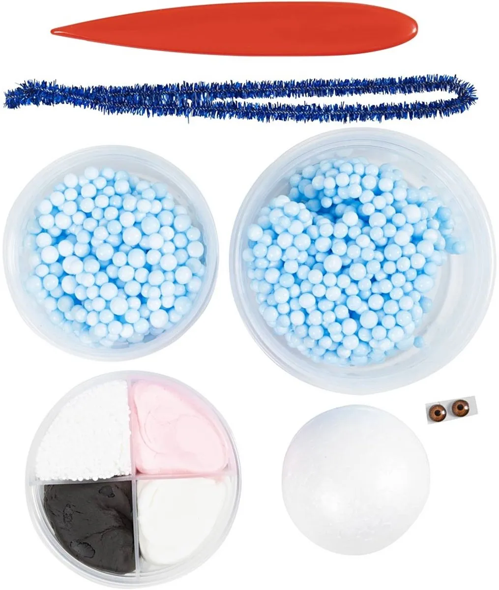 Creativ Company Mini Hobbyset Boetseren Monster Bobby - Multikleurig