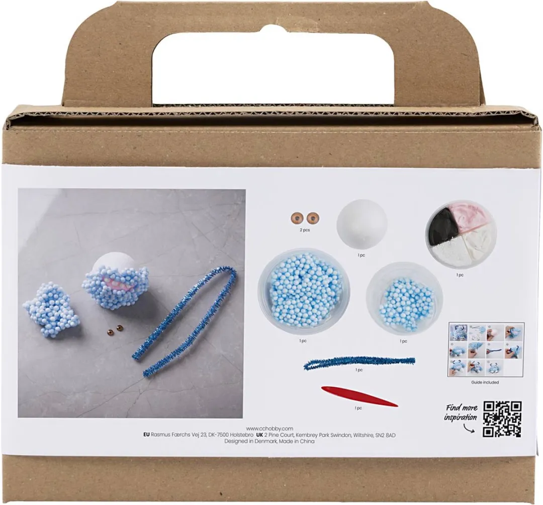 Creativ Company Mini Hobbyset Boetseren Monster Bobby - Multikleurig