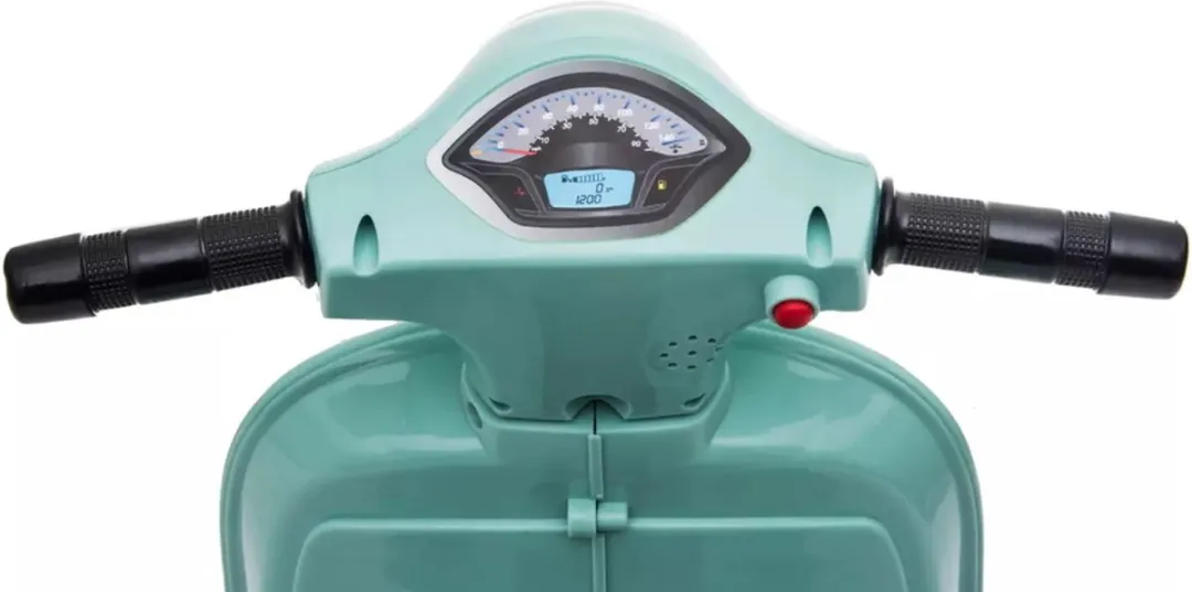 Eco Toys - Elektrische Vespa Scooter - Wit - Met LED-Koplamp, Claxon & Oplaadbare Batterij - Vanaf 1,5 Jaar - Max. 25 kg