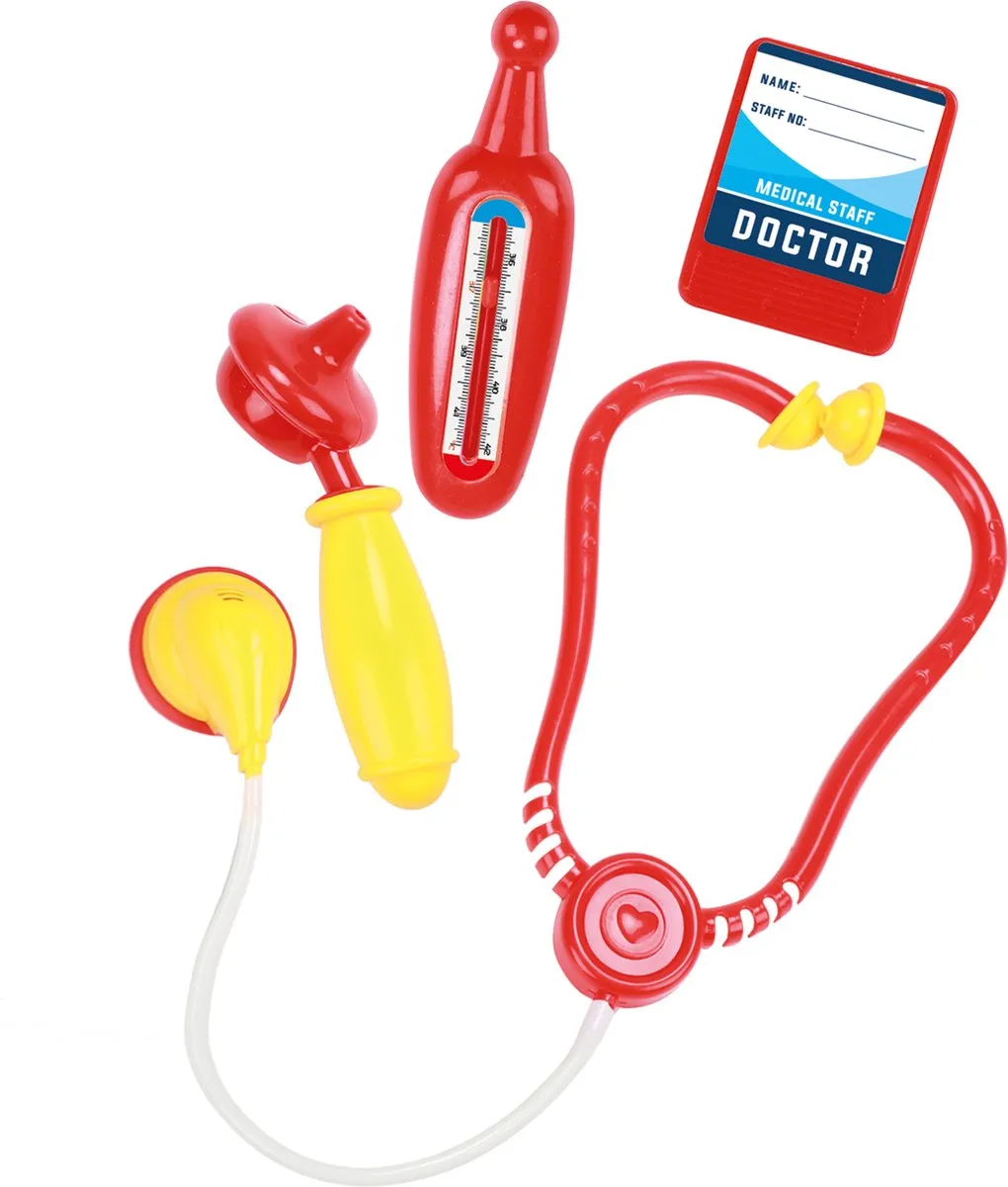 Toi-Toys Doktersset Roder Dokterstas - 6-delig