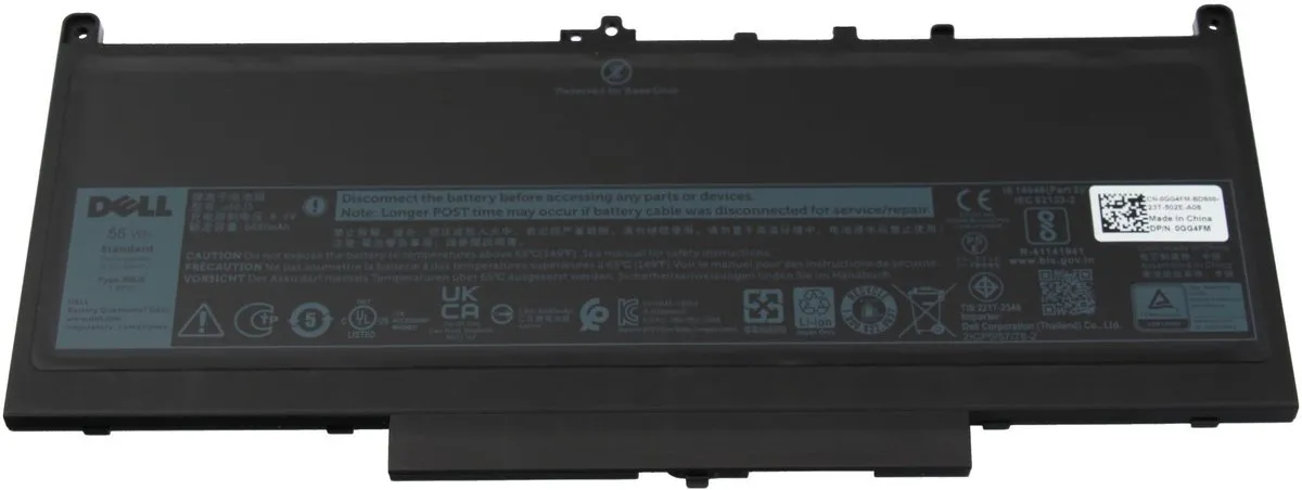 Dell J60J5 Accu - 55Wh - 7,6V