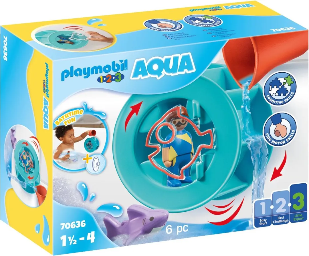 Playmobil 1.2.3 Aqua Waterwervelrad 70636