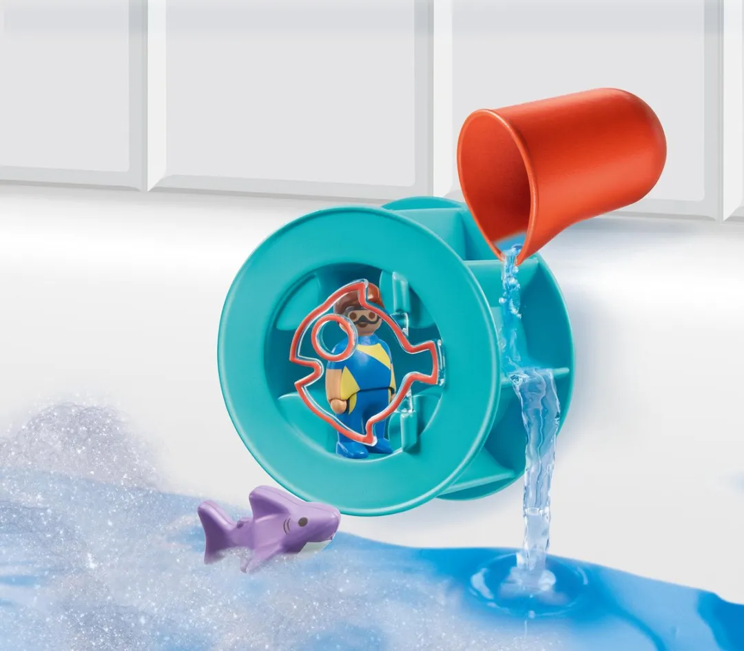 Playmobil 1.2.3 Aqua Waterwervelrad 70636 - Multicolor