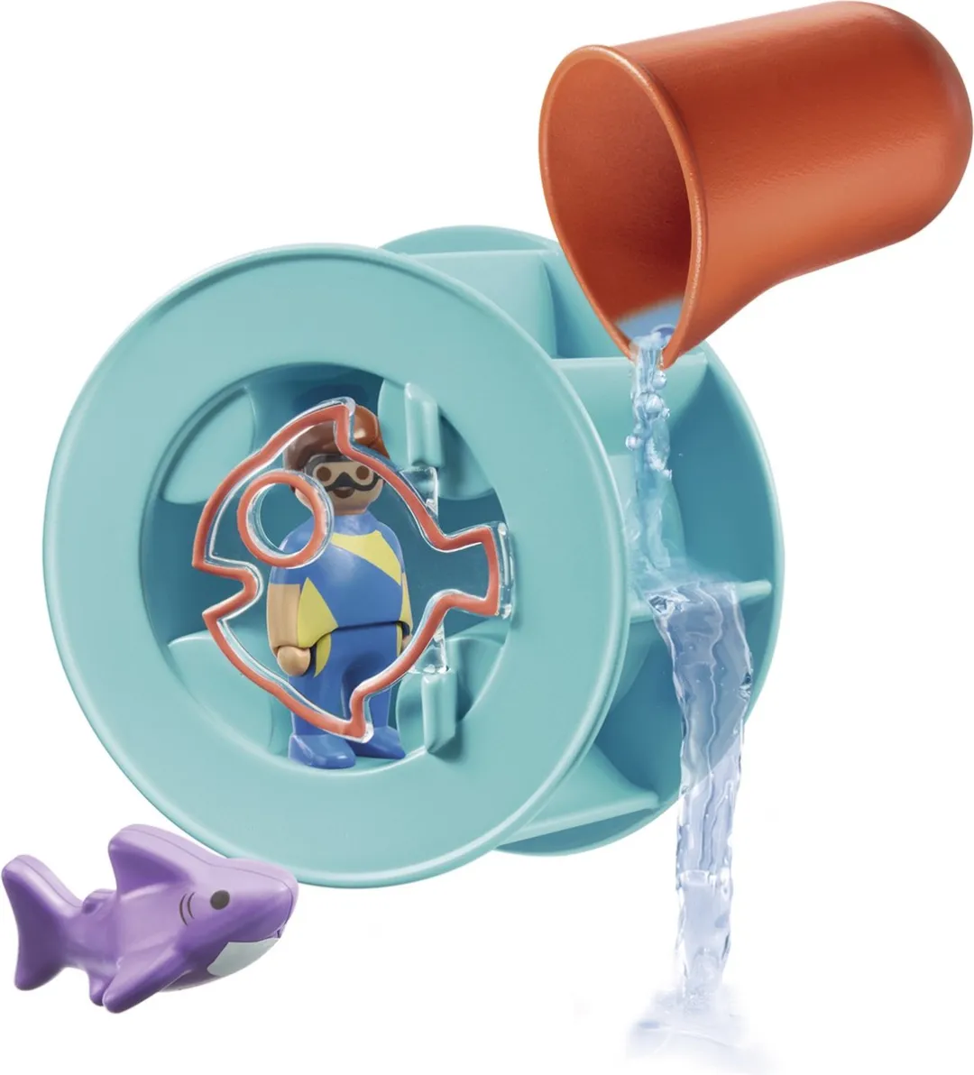Playmobil 1.2.3 Aqua Waterwervelrad 70636 - Multicolor