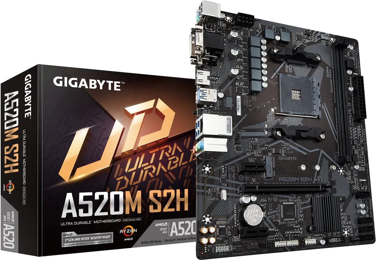 Gigabyte A520M S2H Moederbord