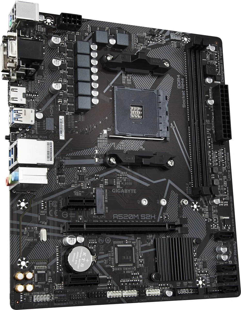 Gigabyte A520M S2H Moederbord - AM4 - microATX