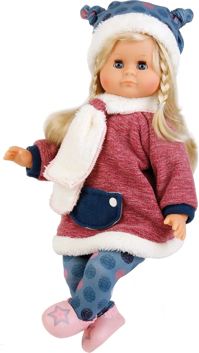 Schildkrot poppenkleding winters kledingset 4delig voor pop van 37cm