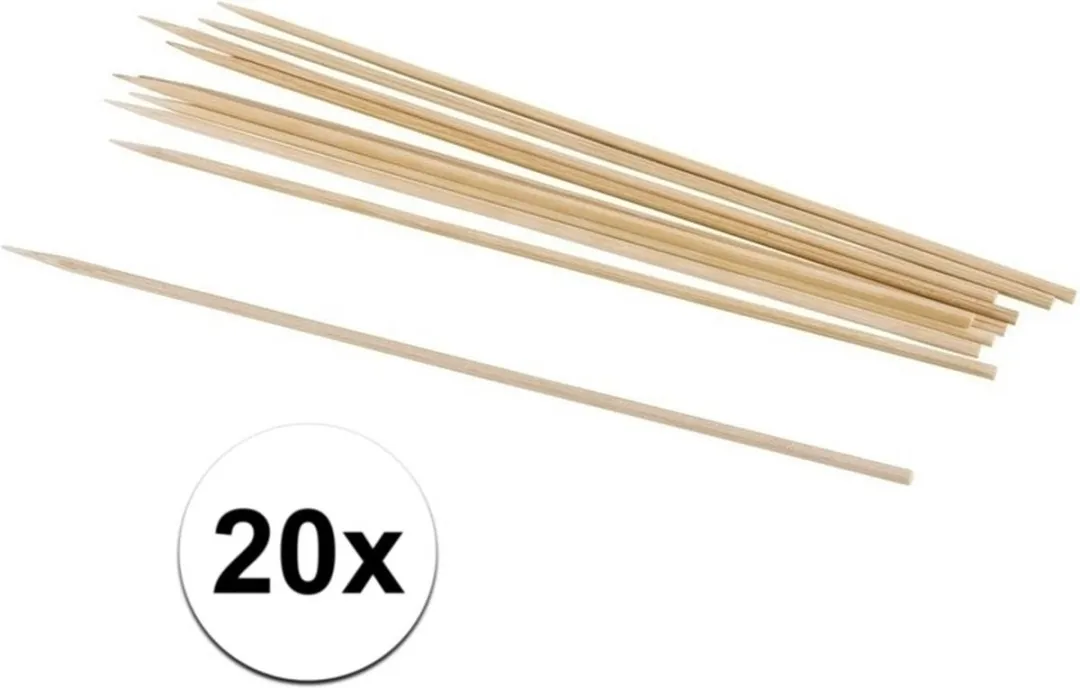 Rayher Naturél Knutselhoutjes 20 Stuks - 20cm x 3mm - Beige