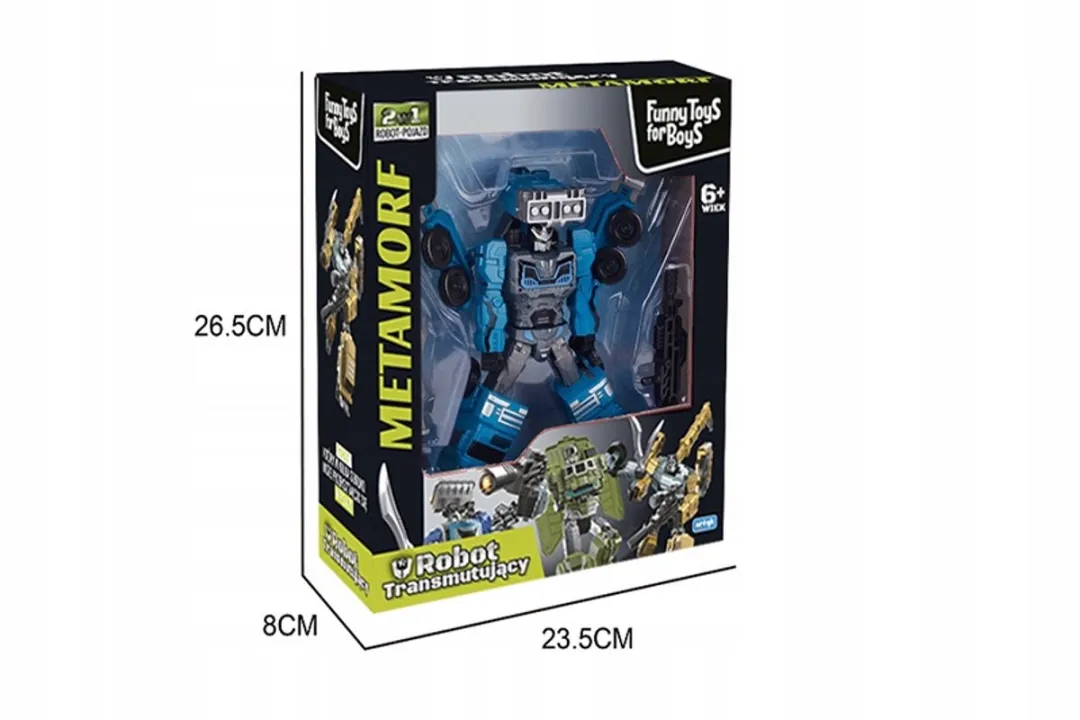 Betonmixerrobot - Transformebara Voertuig met Bewegende Delen