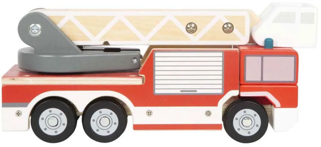 Small Foot Houten Brandweerwagen met Ladder 12638 - Multikleur - afbeelding 6 van 6