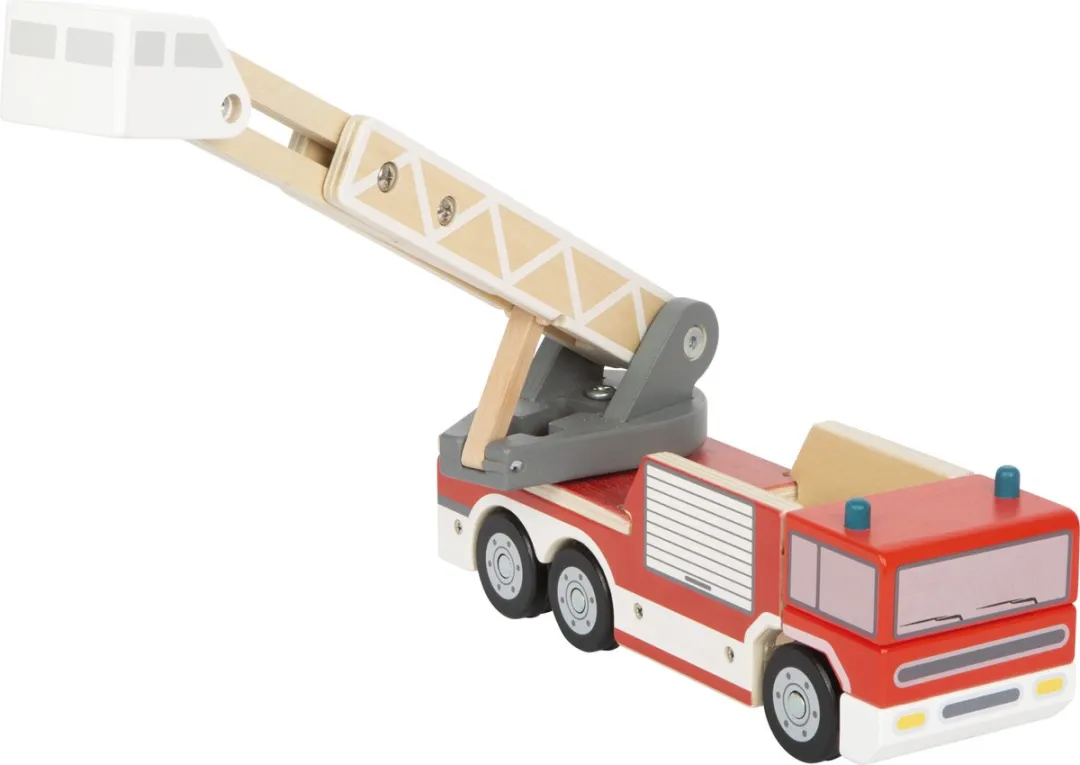 Small Foot Houten Brandweerwagen met Ladder 12638 - Multikleur - afbeelding 2 van 6