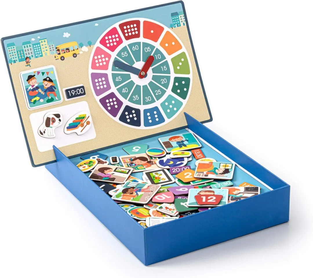Apli Kids Leren Klokkijken Magneetspel 18573 - 96 Magneten