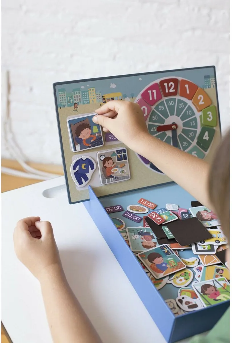 Apli Kids Leren Klokkijken Magneetspel 18573 - 96 Magneten