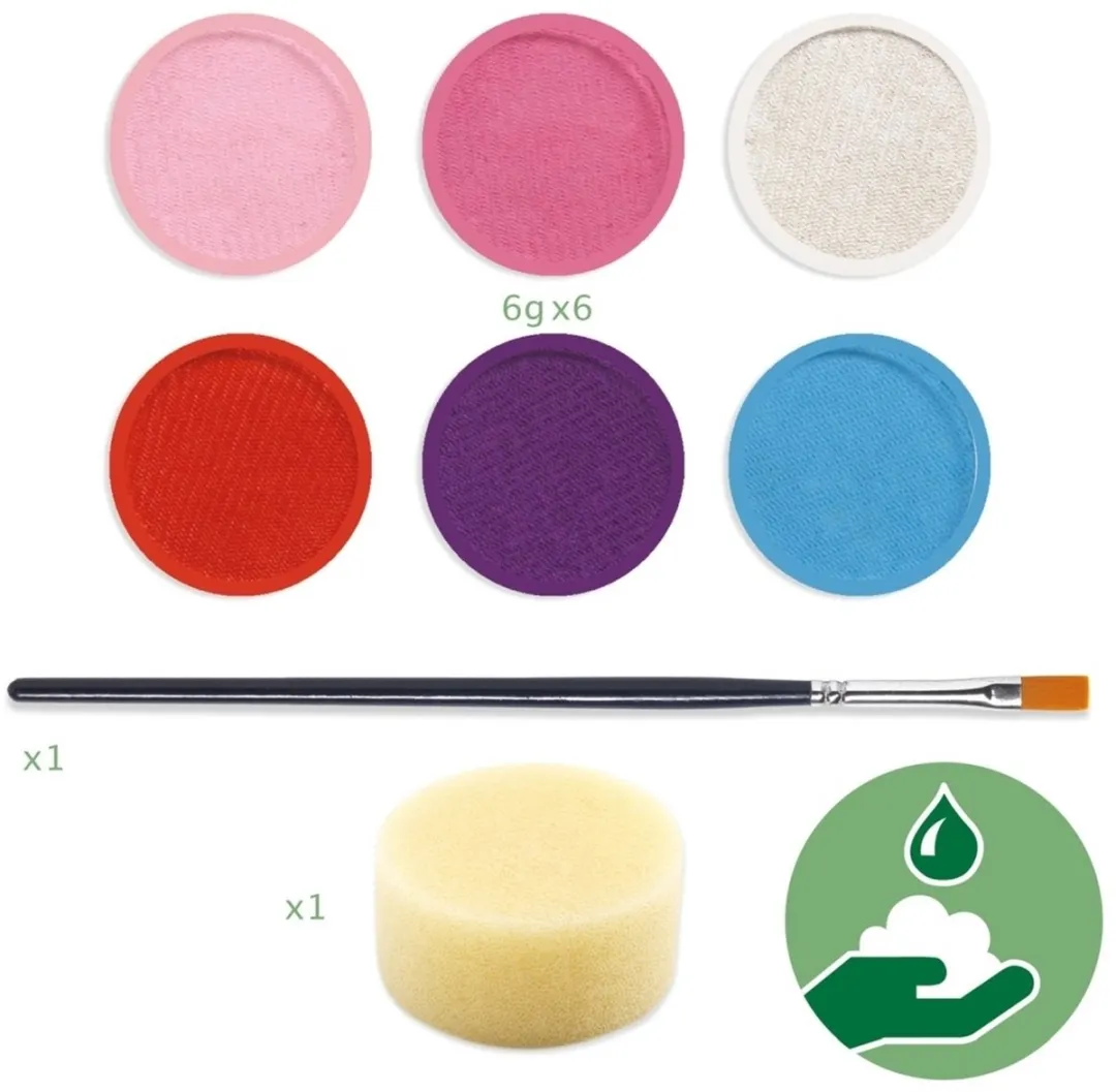 Djeco Schminkset - 6 Kleuren - Multi - afbeelding 3 van 4
