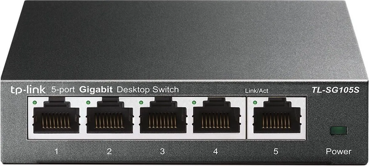 TP-Link TL-SG105S - Netwerk Switch - Unmanaged - Zwart