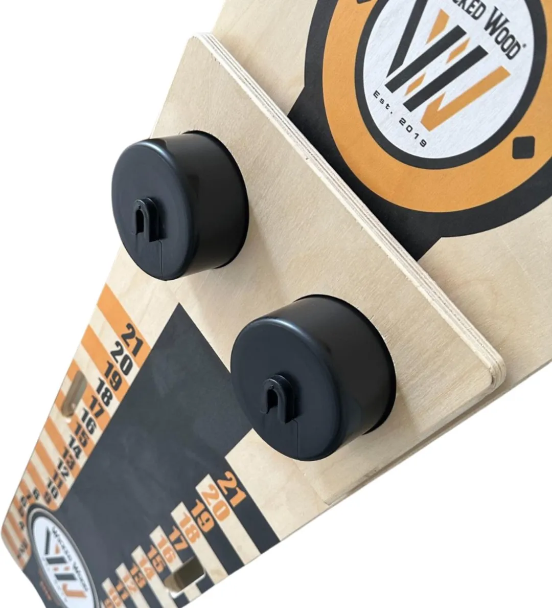 Wicked Wood Games - Score Board met Cup Holders - Officieel ACL Licentie Product - 12mm Hout - Incl Cups & Knijpers