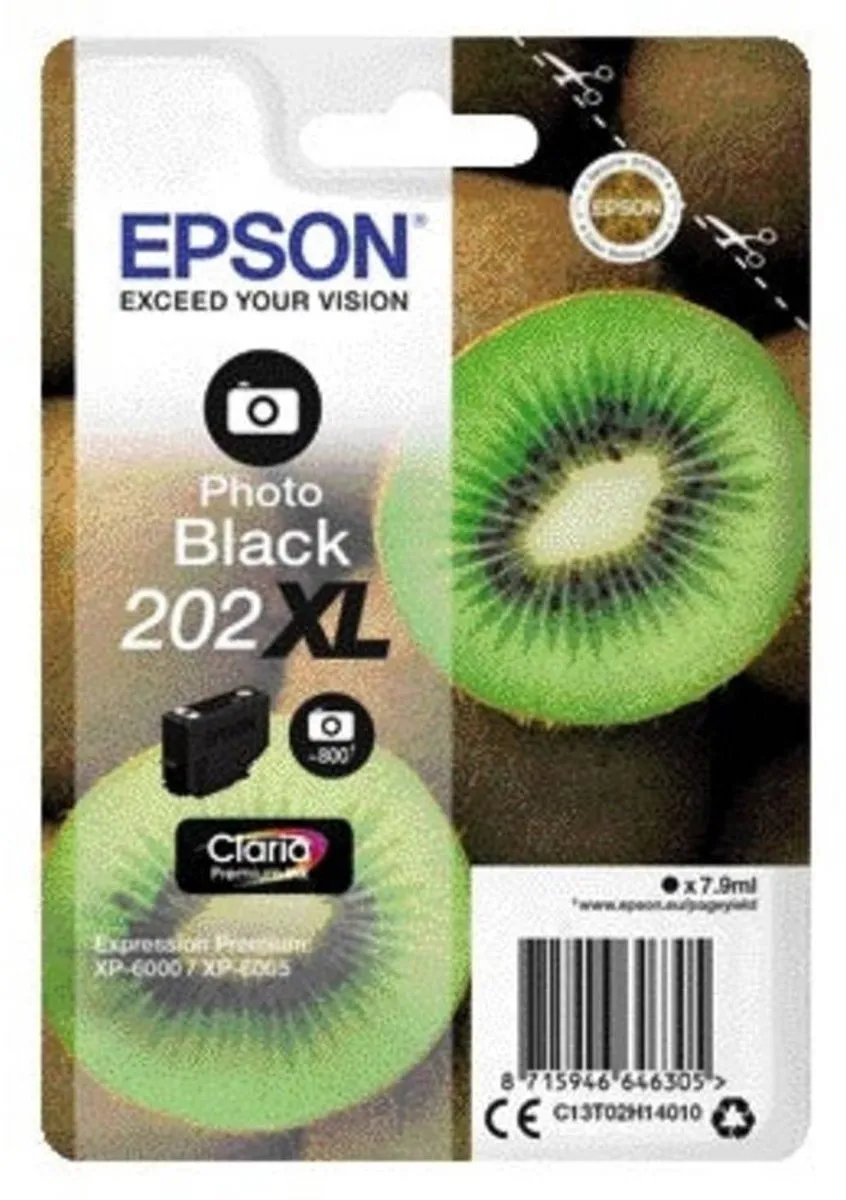 Epson 202XL Foto Zwart - 13ml
