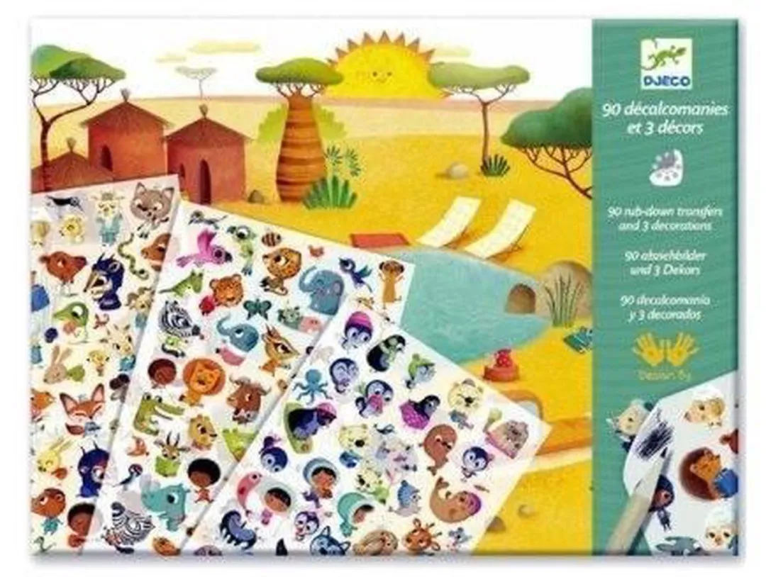 Djeco Savannah Stickers Creatieve Speelset