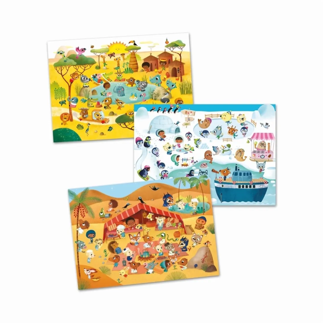 Djeco Savannah Stickers Creatieve Speelset - 90 Stuks Multicolor