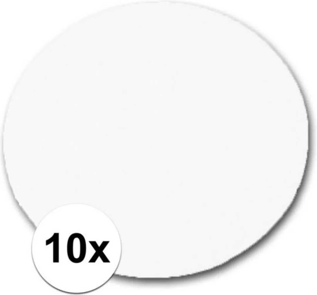Rayher Onbedrukte Bierviltjes Wit - 10 Stuks