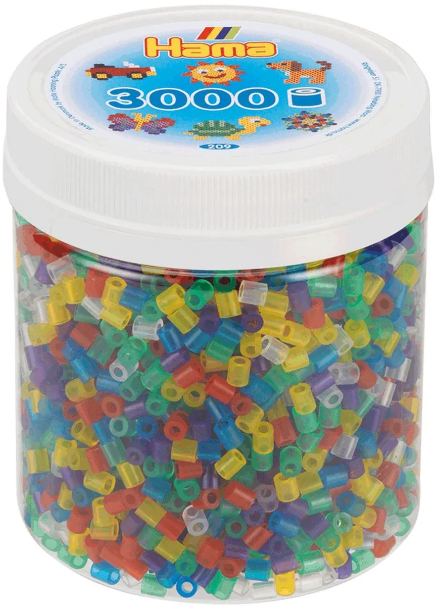 Hama Strijkkralen Creatief Transparantmix 3000 Stuks