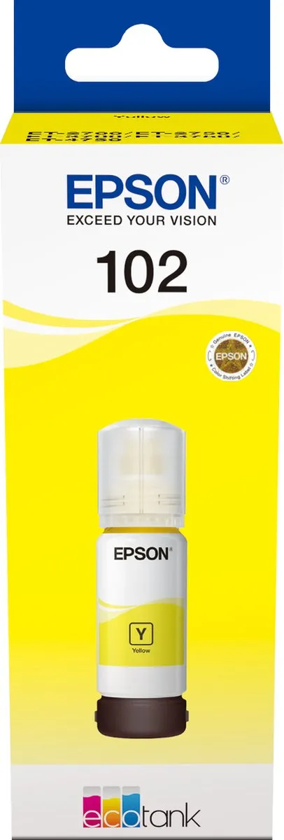 Epson 102 C13T03R440 Inktfles - 70ml - Geel