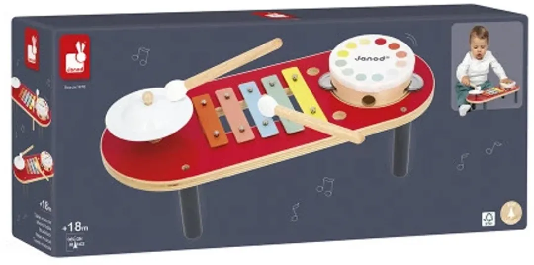 Janod Confetti Muzikale Tafel - Multikleur