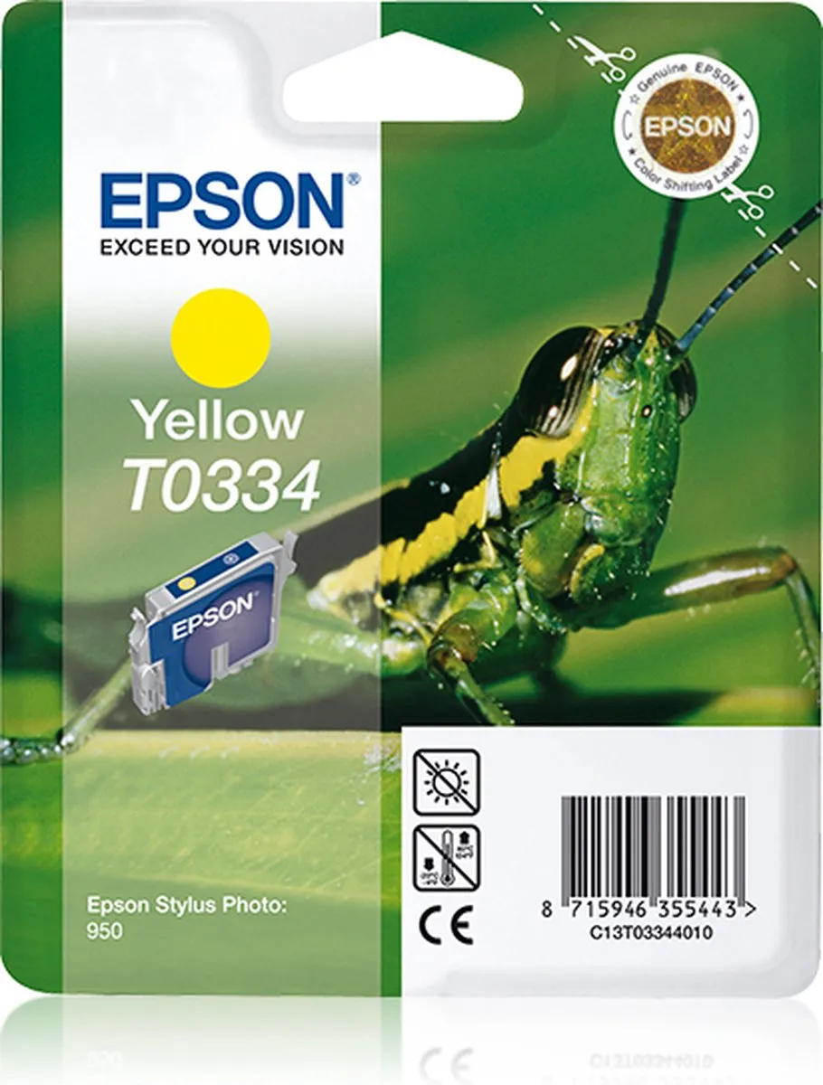 Epson T0334 Inktcartridge Geel - 17ml