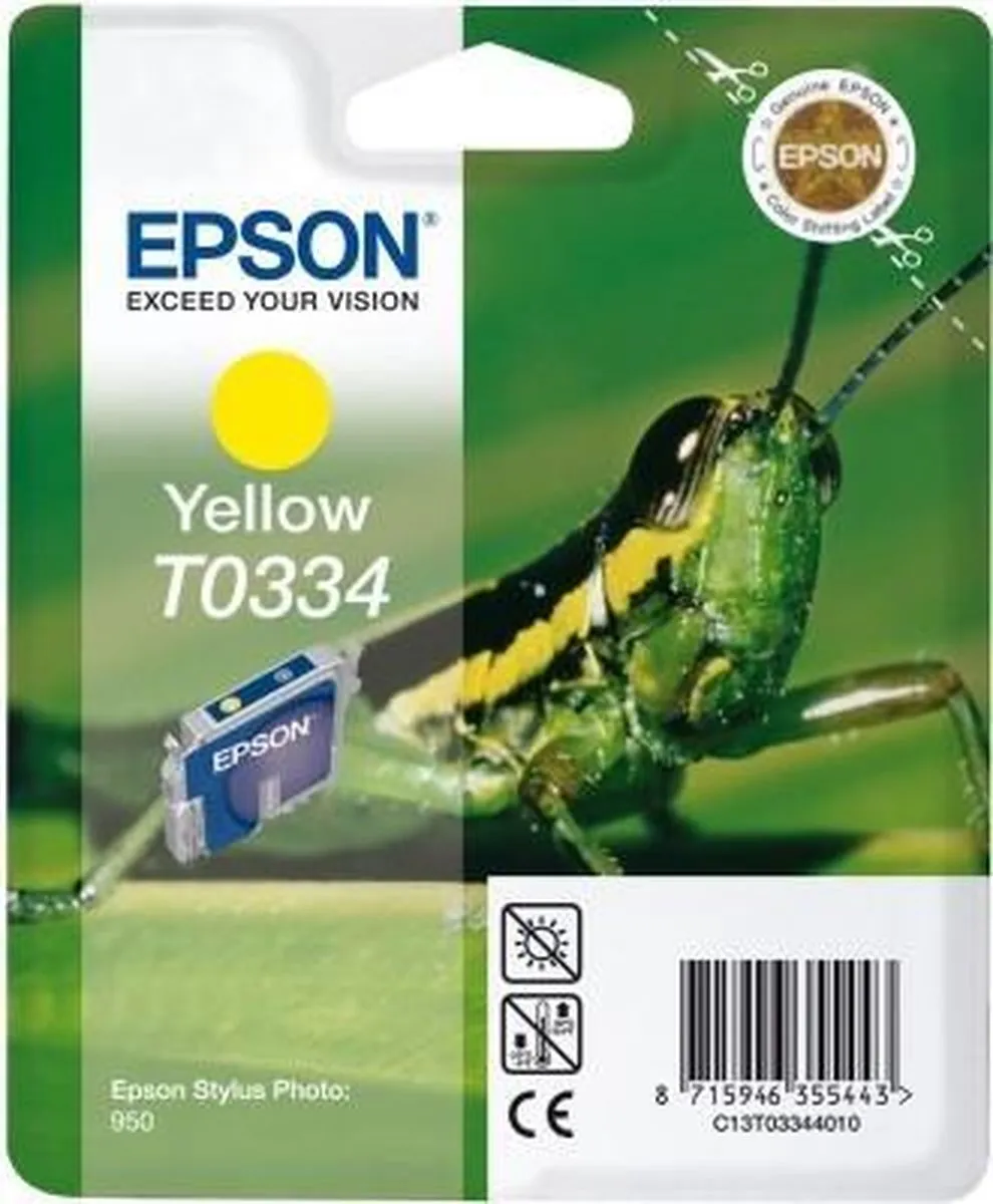 Epson T0334 Inktcartridge Geel - 17ml