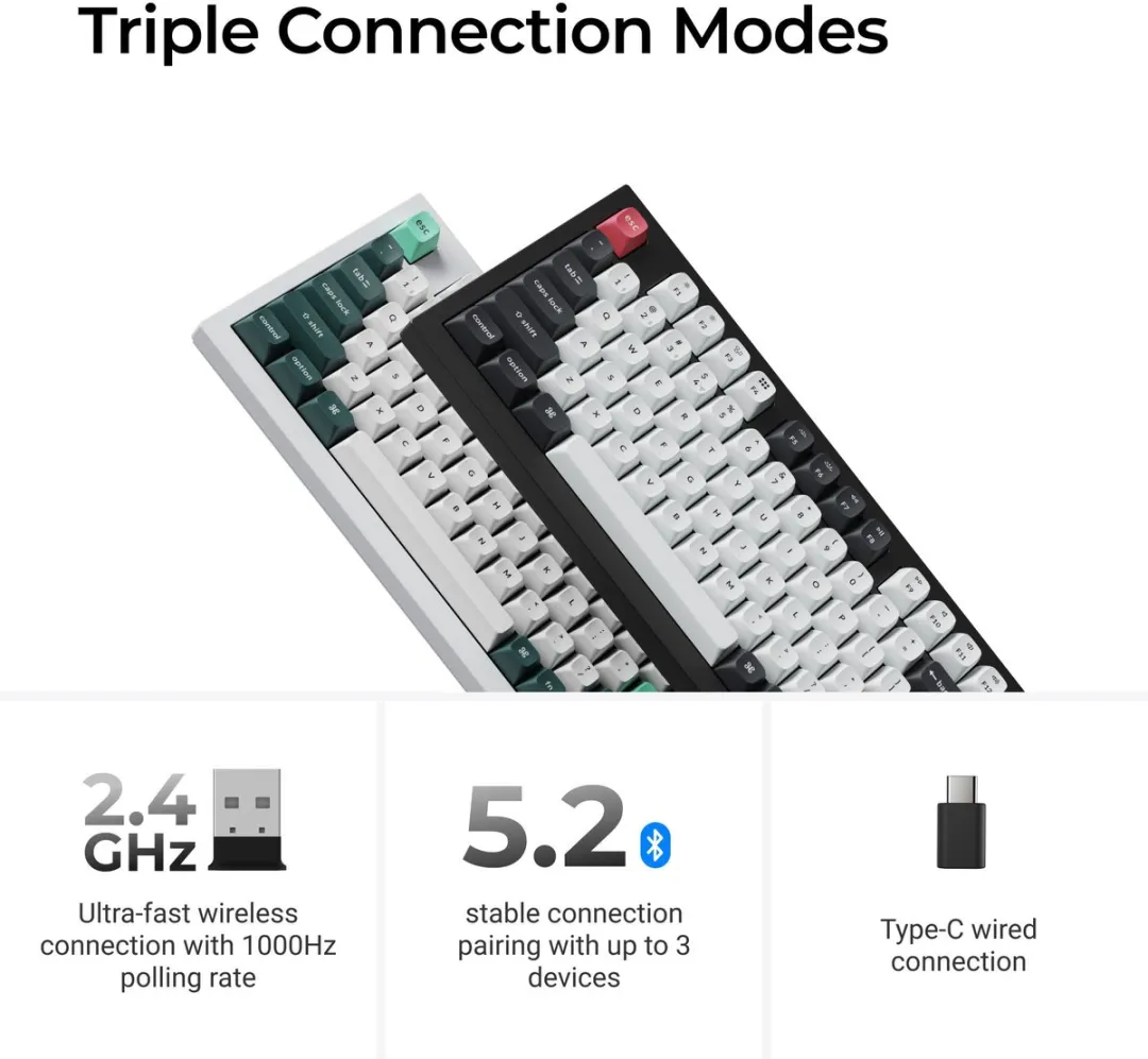 Keychron Q5 HE Q5H-P1 Toetsenbord - Nebula Switch - Wit