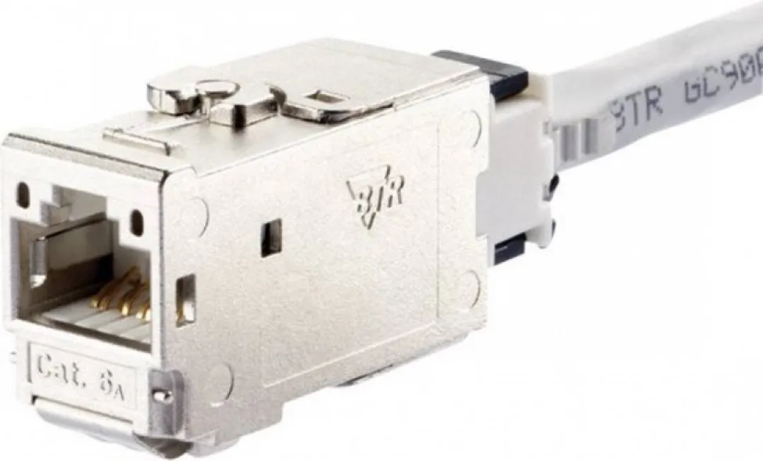 Metz Connect 130B23-E RJ45-inbouwmodule CAT 6A - Kleurloos