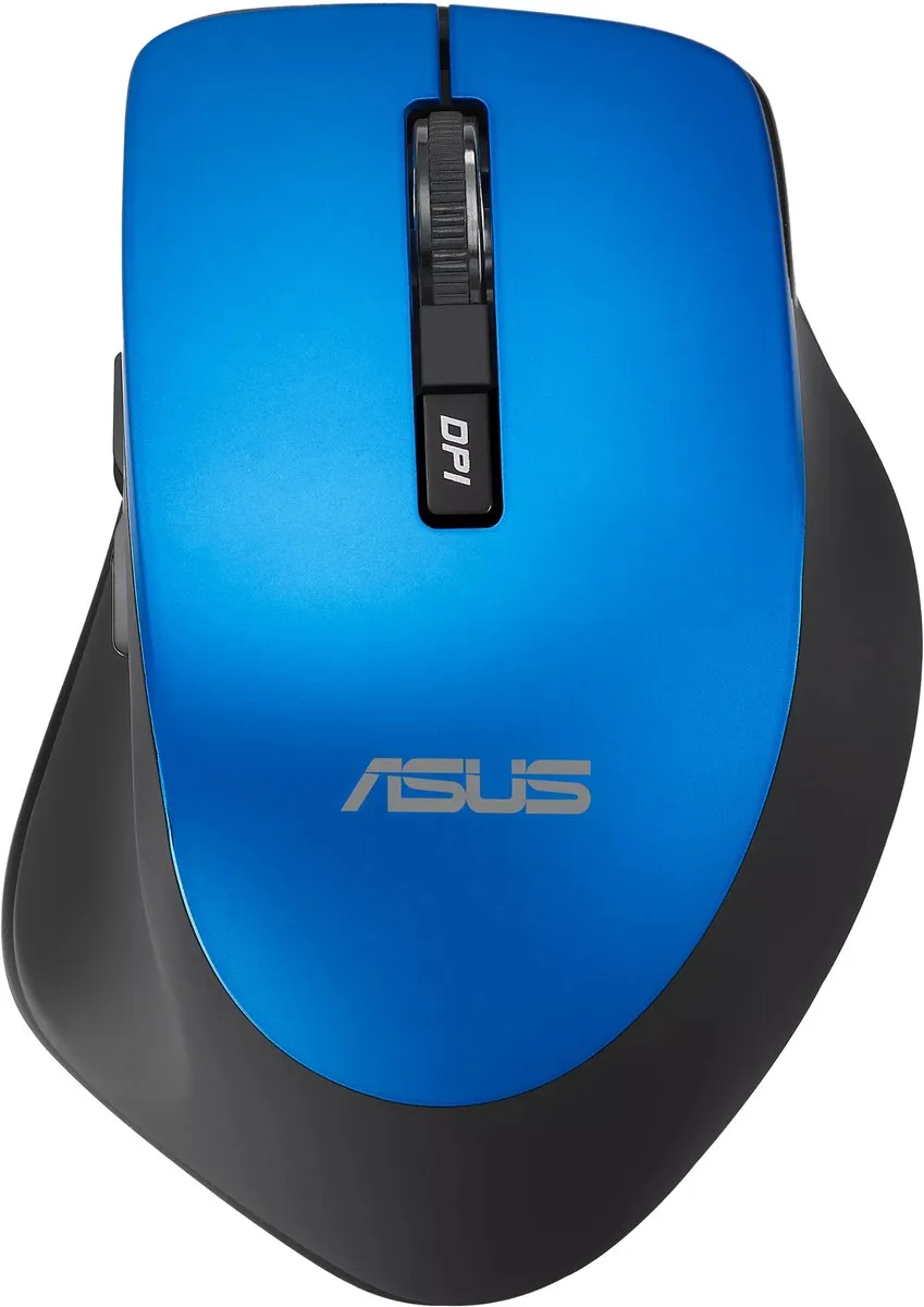 ASUS WT425 Draadloze Muis - 1600 DPI - Rechtshandig - Zwart/Blauw