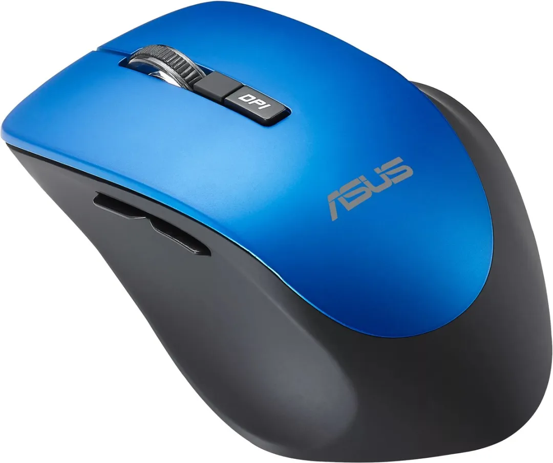 ASUS WT425 Draadloze Muis - 1600 DPI - Rechtshandig - Zwart/Blauw