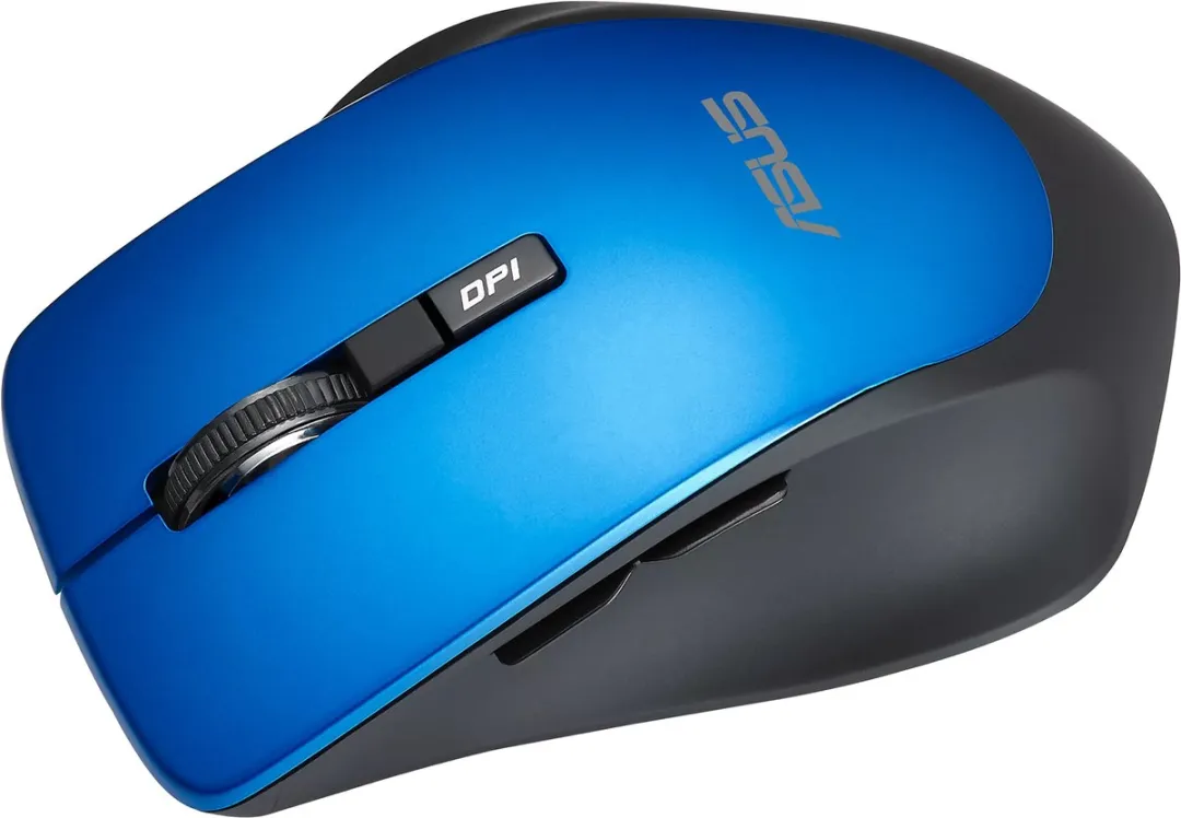ASUS WT425 Draadloze Muis - 1600 DPI - Rechtshandig - Zwart/Blauw